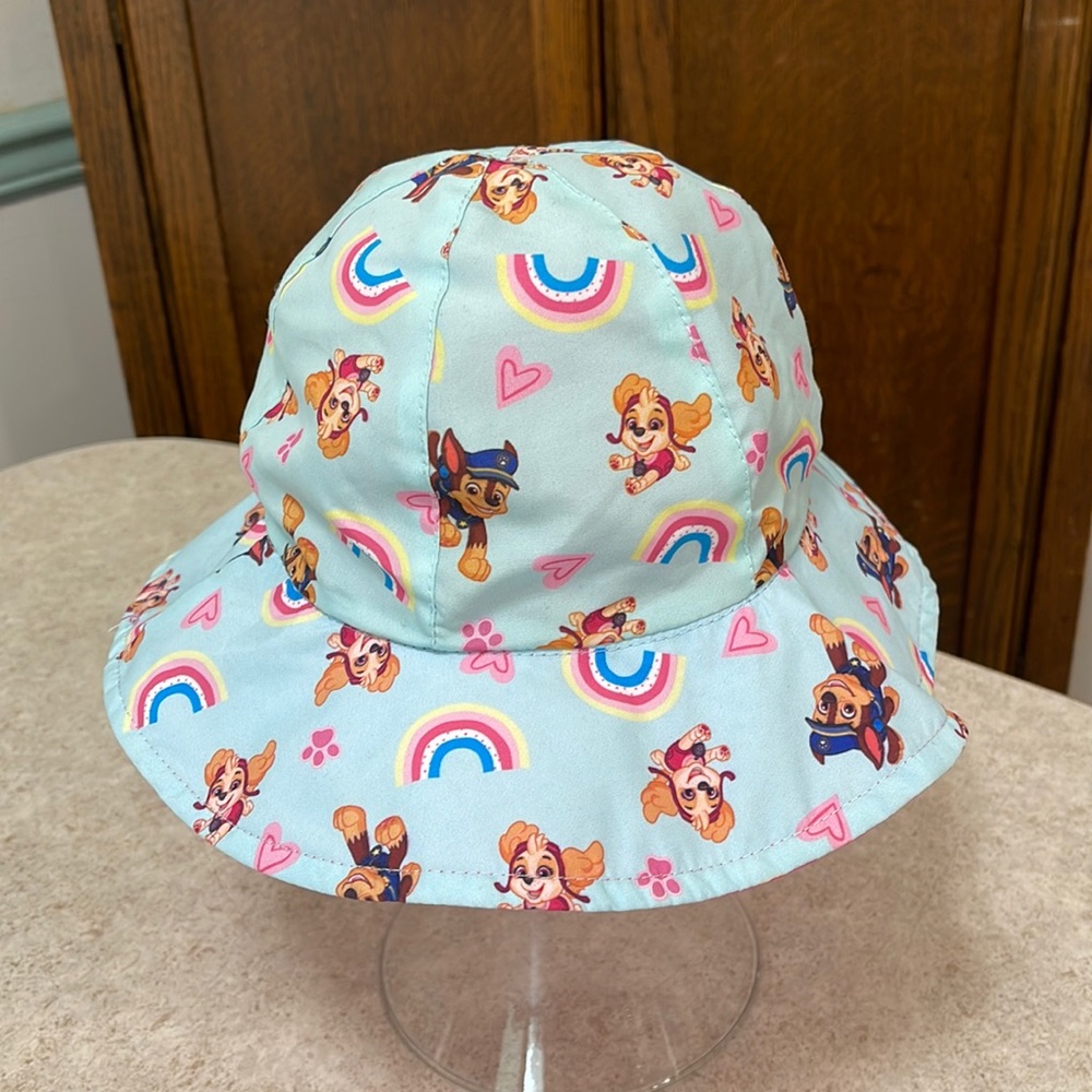 BNWOT NICKELODEON PAW PATROL PRINT REVERSIBLE SUN HAT UPF50+ TODDLER OSFM